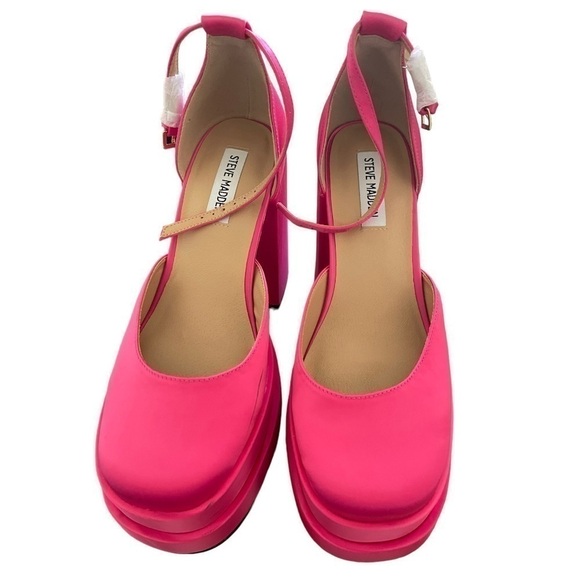 Steve Madden NWT Charlize Platform in Pink Size 9.5 Barbie Core - Picture 4 of 7